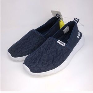 Adidas cloud foam slip ons.